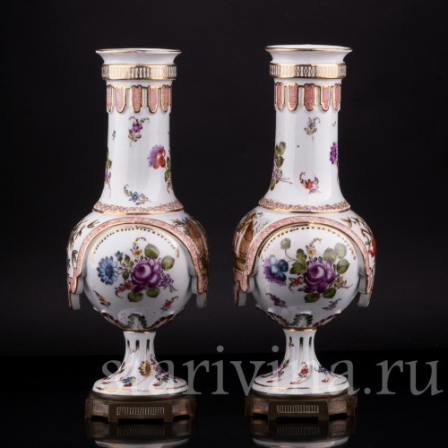 Парные вазы, Hochst, Германия, 19 в
