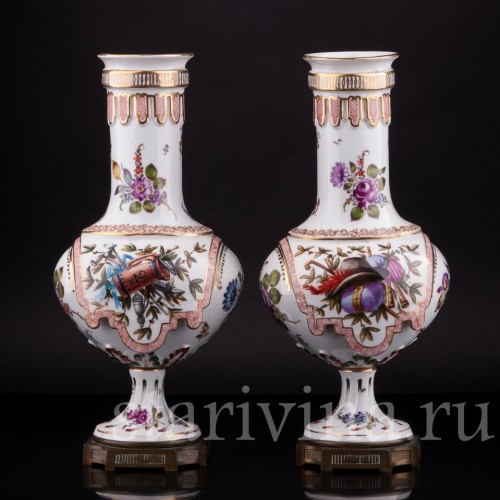 Парные вазы, Hochst, Германия, 19 в