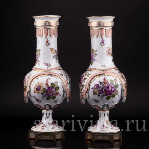 Парные вазы, Hochst, Германия, 19 в