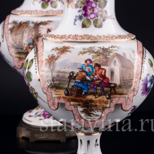 Парные вазы, Hochst, Германия, 19 в