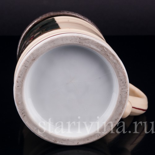 Пивная кружка В винном погребе, 1/2 л, Германия, 1888 г