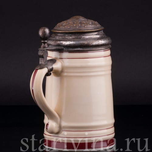 Пивная кружка В винном погребе, 1/2 л, Германия, 1888 г