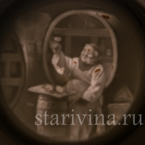 Пивная кружка В винном погребе, 1/2 л, Германия, 1888 г