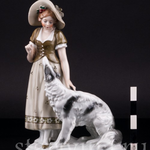 Дама с борзой, Fasold & Stauch, Германия, сер. 20 в