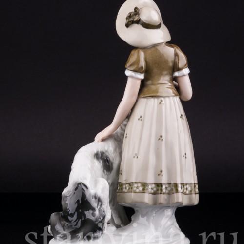 Дама с борзой, Fasold & Stauch, Германия, сер. 20 в