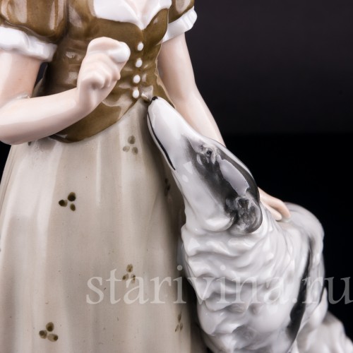 Дама с борзой, Fasold & Stauch, Германия, сер. 20 в