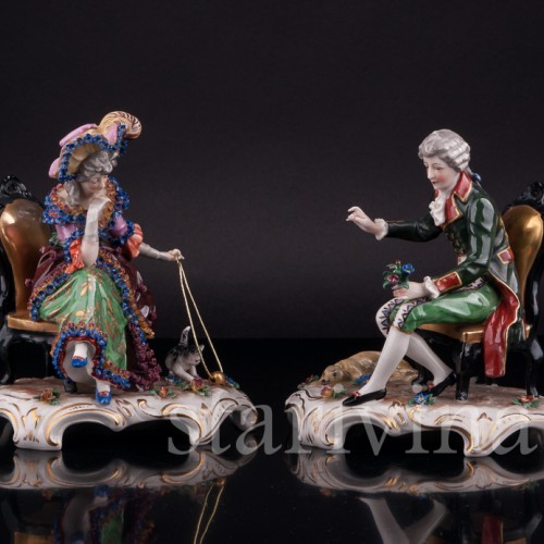 Пара на креслах, Ackermann & Fritze, Германия, нач. 20 в