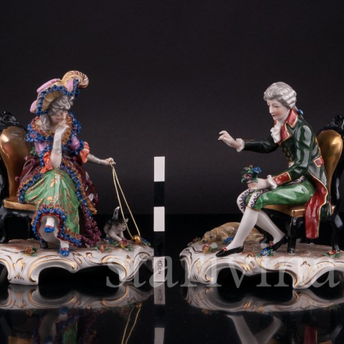 Пара на креслах, Ackermann & Fritze, Германия, нач. 20 в