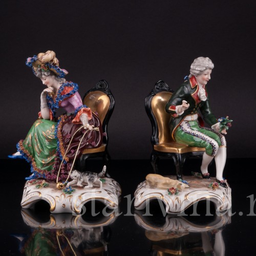 Пара на креслах, Ackermann & Fritze, Германия, нач. 20 в