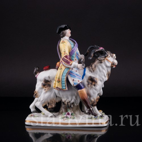 Фарфорвая статуэтка Портной на козле, Германия, нач. 20 в.