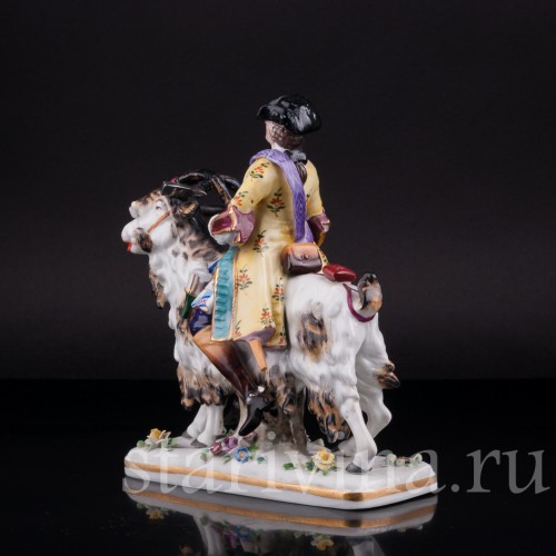 Фарфорвая статуэтка Портной на козле, Германия, нач. 20 в.