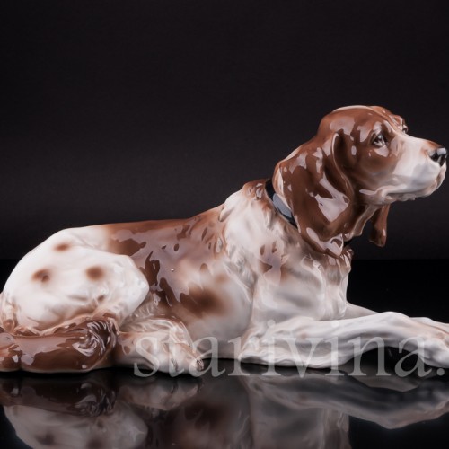 Отдыхающий сеттер, Haas & Czjzek, Чехия, 1918-1945 гг