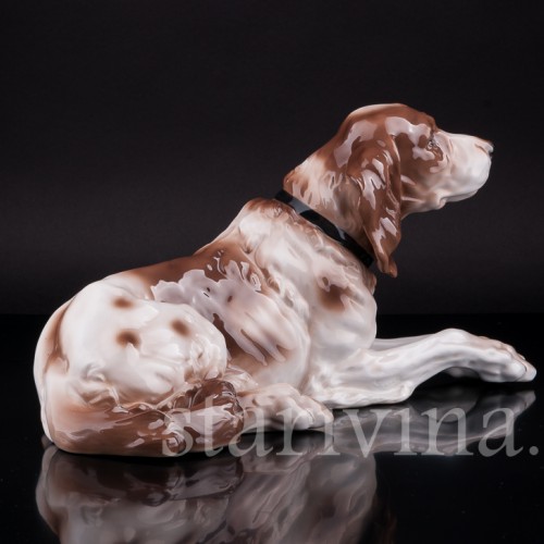 Отдыхающий сеттер, Haas & Czjzek, Чехия, 1918-1945 гг