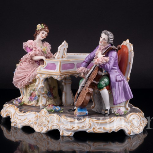 Дуэт, кружевная, Muller & Co, Германия, пер. пол. 20 в