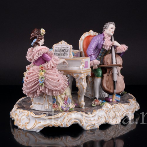 Дуэт, кружевная, Muller & Co, Германия, пер. пол. 20 в