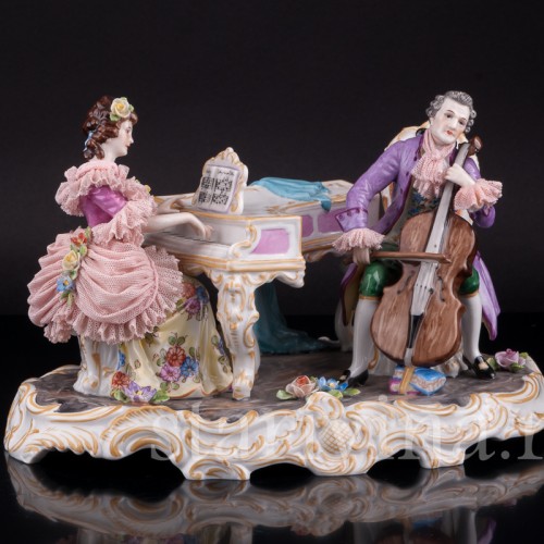 Дуэт, кружевная, Muller & Co, Германия, пер. пол. 20 в