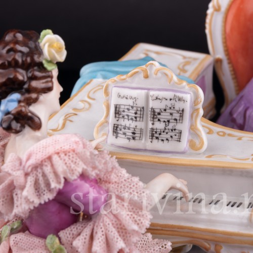 Дуэт, кружевная, Muller & Co, Германия, пер. пол. 20 в