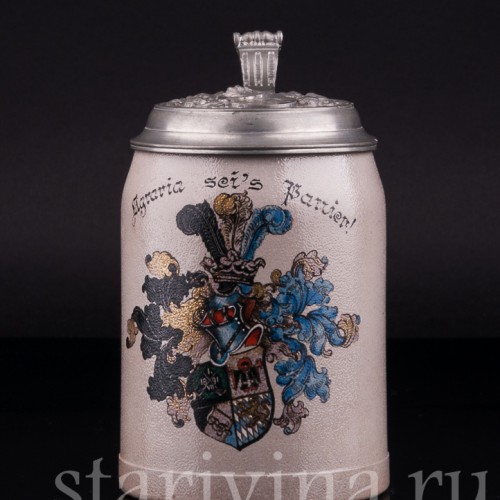 Старинная Студенческая кружка мюнхенского аграрного общества, Германия, 1910-20 гг.