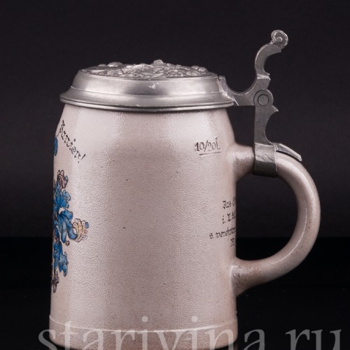 Старинная Студенческая кружка мюнхенского аграрного общества, Германия, 1910-20 гг.