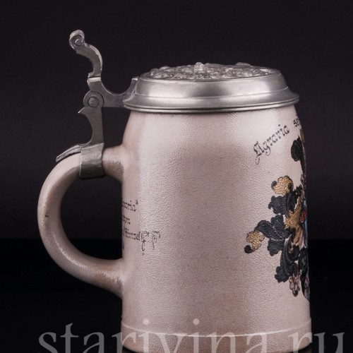 Старинная Студенческая кружка мюнхенского аграрного общества, Германия, 1910-20 гг.