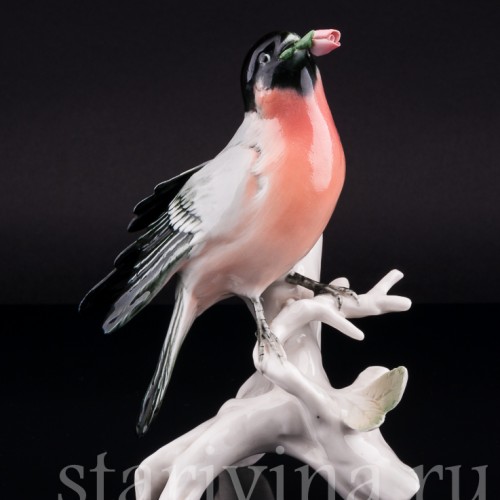 Снегирь с цветком, Karl Ens, Германия, сер. 20 в