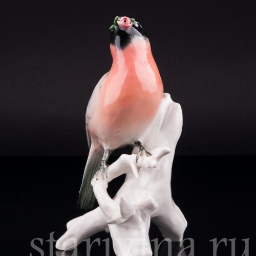 Снегирь с цветком, Karl Ens, Германия, сер. 20 в