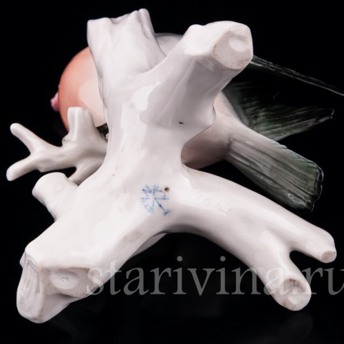 Снегирь с цветком, Karl Ens, Германия, сер. 20 в