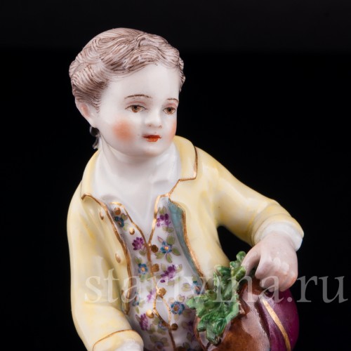 Дети, кормящие домашних птиц, Meissen, Германия, кон. 19 в