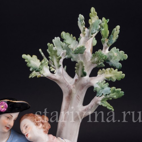 Под деревом, пасторальная пара, Meissen, Германия, 1971 г