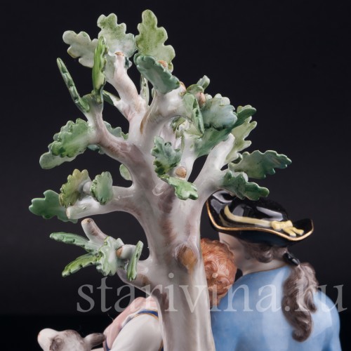 Под деревом, пасторальная пара, Meissen, Германия, 1971 г