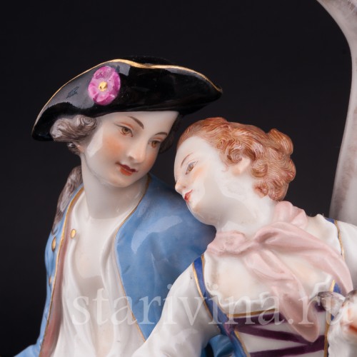 Под деревом, пасторальная пара, Meissen, Германия, 1971 г