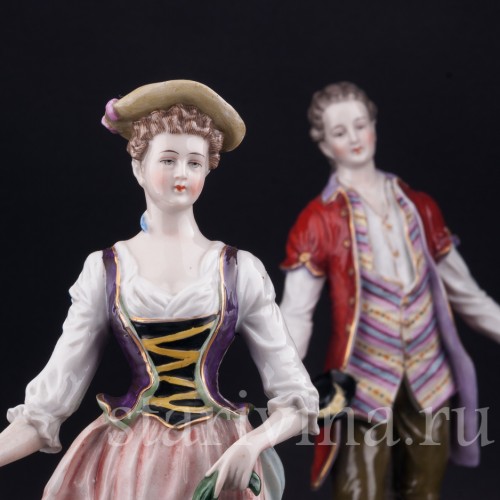 Фигурка из фарфора Пасторальная пара, Дрезден, Германия, сер. 20 в.