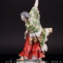 Фарфорвая статуэтка Танцовщица с зеленой шалью, Dressel, Kister & Cie, Германия, нач. 20 в.