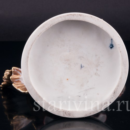 Фарфорвая статуэтка Танцовщица с зеленой шалью, Dressel, Kister & Co, Германия, нач. 20 в.