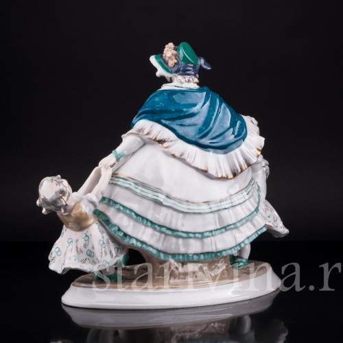 Дама с двумя девочками, Karl Ens, Германия, 1920-40 гг