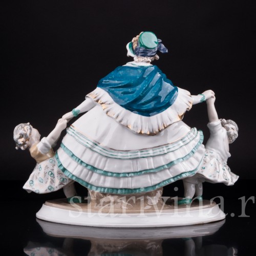 Дама с двумя девочками, Karl Ens, Германия, 1920-40 гг