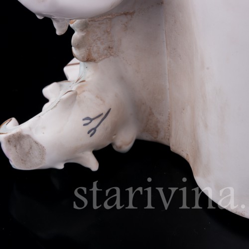 Фарфоровые часы с двумя путти, Volkstedt, Германия, кон. 19 в