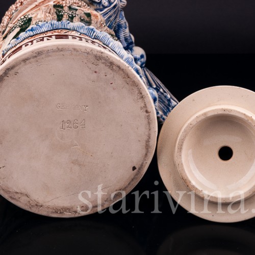 Пивная кружка Зигфрид и дракон, 3 л, Matthias Girmscheid, Германия, нач. 20 в.