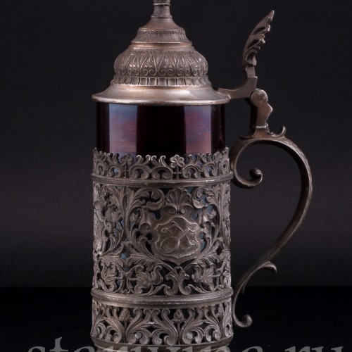 Стеклянная кружка 1/2 л, Германия, нач. 20 в