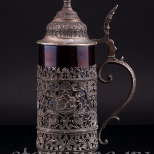 Стеклянная кружка 1/2 л, Германия, нач. 20 в