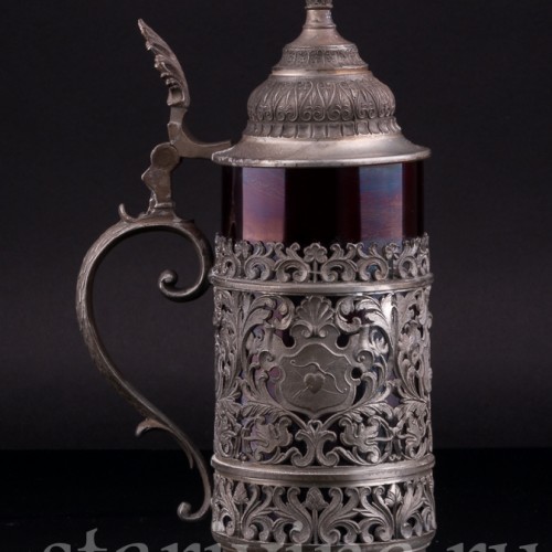 Стеклянная кружка 1/2 л, Германия, нач. 20 в