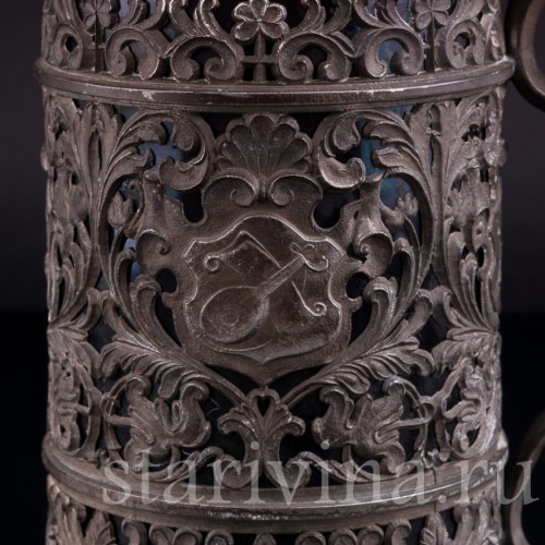 Стеклянная кружка 1/2 л, Германия, нач. 20 в