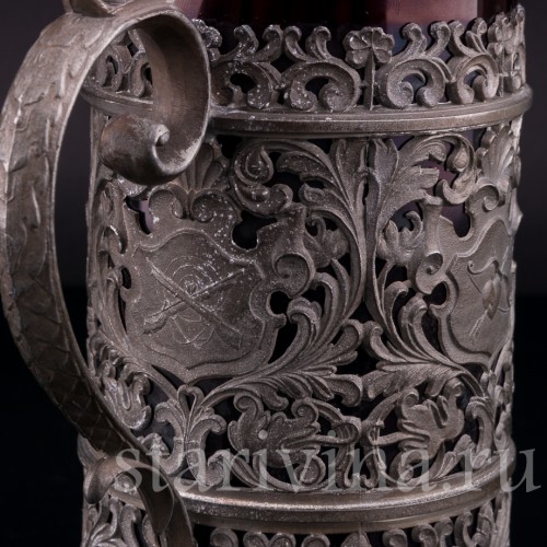 Стеклянная кружка 1/2 л, Германия, нач. 20 в