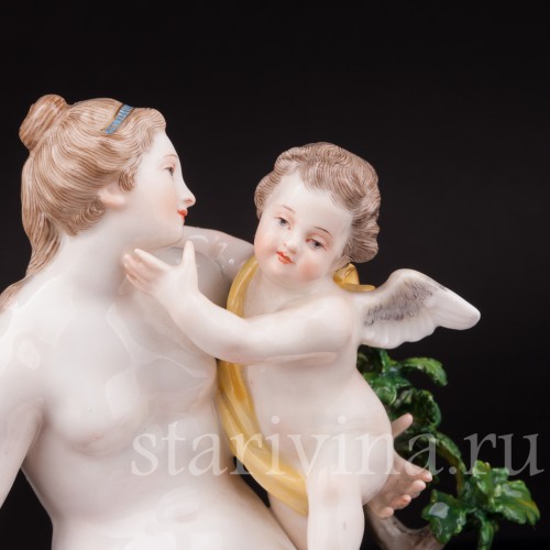 Фарфоровая статуэтка Венера, Амур и два голубя, Meissen, Германия, сер. 19 - нач. 20 вв.