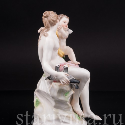 Фарфоровая статуэтка Венера, Амур и два голубя, Meissen, Германия, сер. 19 - нач. 20 вв.
