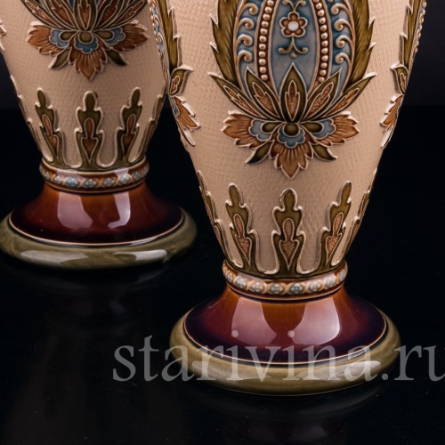 Парные вазы, Villeroy & Boch, Германия, 1898 г