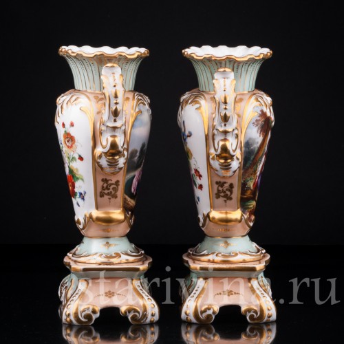Рокальные парные вазы, Франция, 19 в