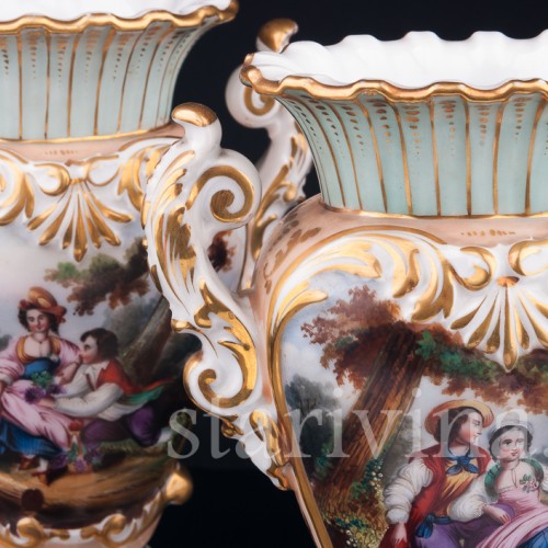 Рокальные парные вазы, Франция, 19 в