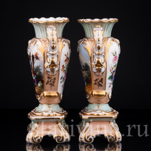 Рокальные парные вазы, Франция, 19 в
