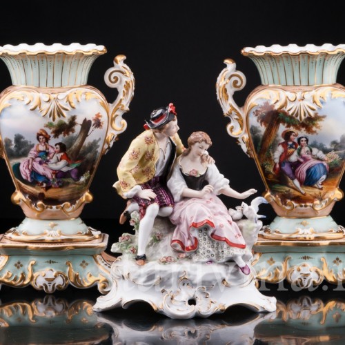 Рокальные парные вазы, Франция, 19 в